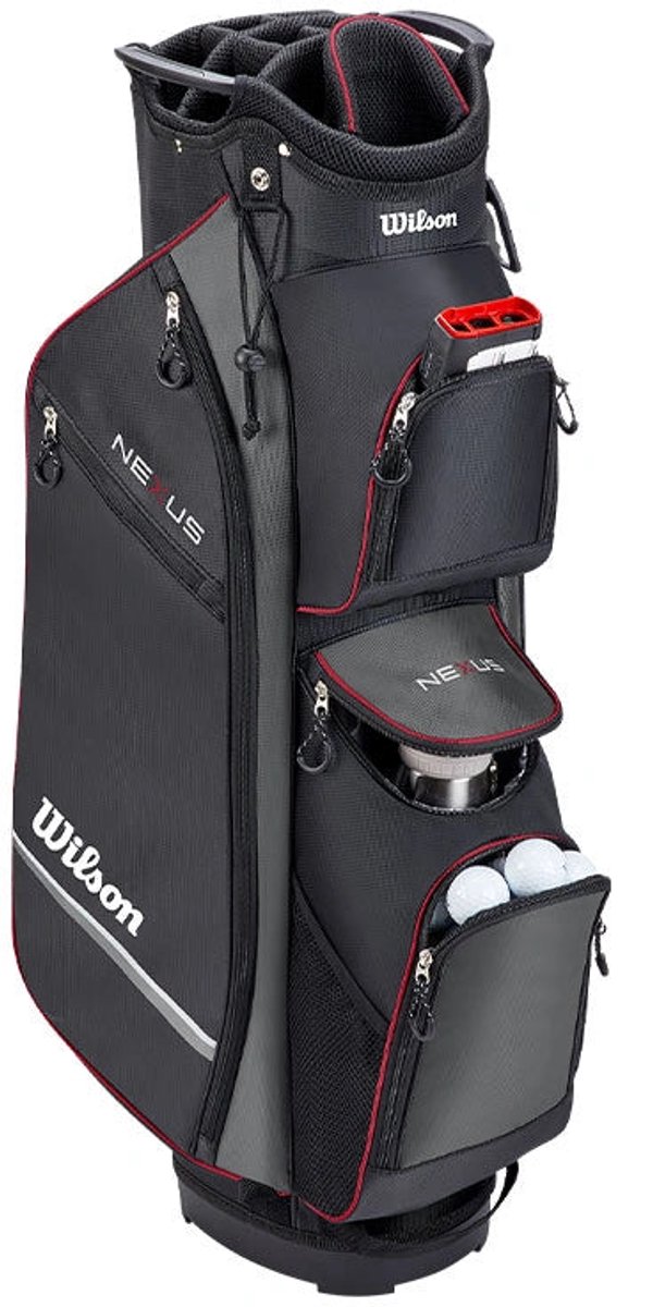 Wilson Nexus cart bag zwart grijs rood van Wilson — afbeelding 5