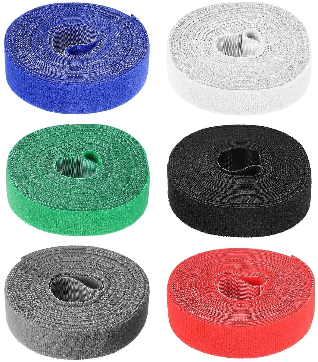 Klittenband om te Naaien - Rood - 20 mm x 5 m - Nylon en Polyester - Voor Doe-Het-Zelf Projecten
