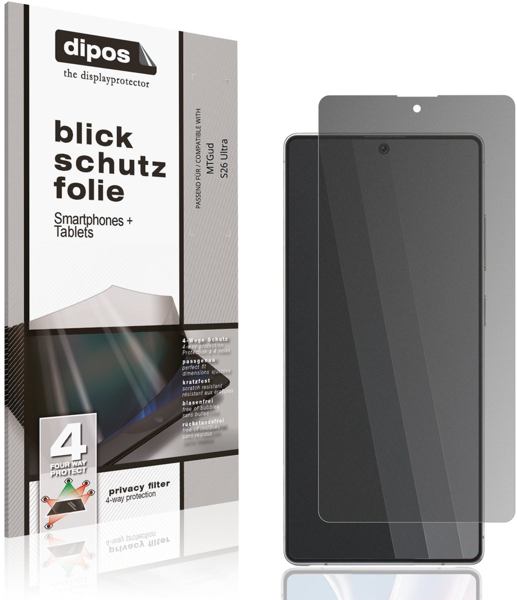dipos – Matte Privacy Screenprotector geschikt voor MTGud S26 Ultra | Anti-Spy Beschermfolie