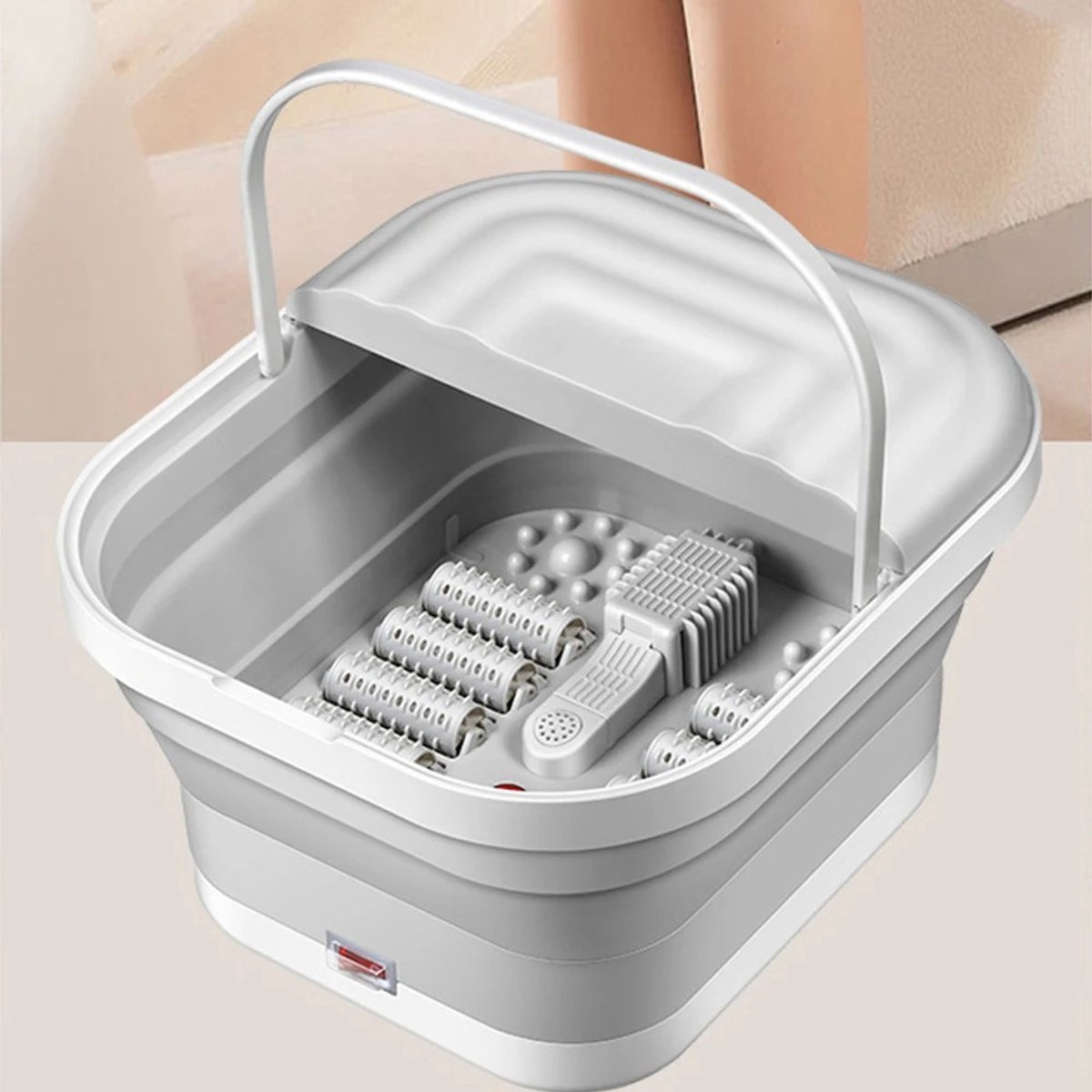 Waves - Voetmassage apparaat - Voetbad - Pedicureset electrisch - Voetmassage roller - Pedicure set - 45 graden - Verwarmd