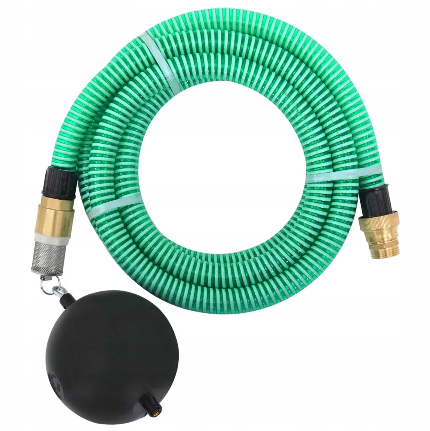Merkloos PVC Zuigslang met Klep en Filter, 7m, Groen