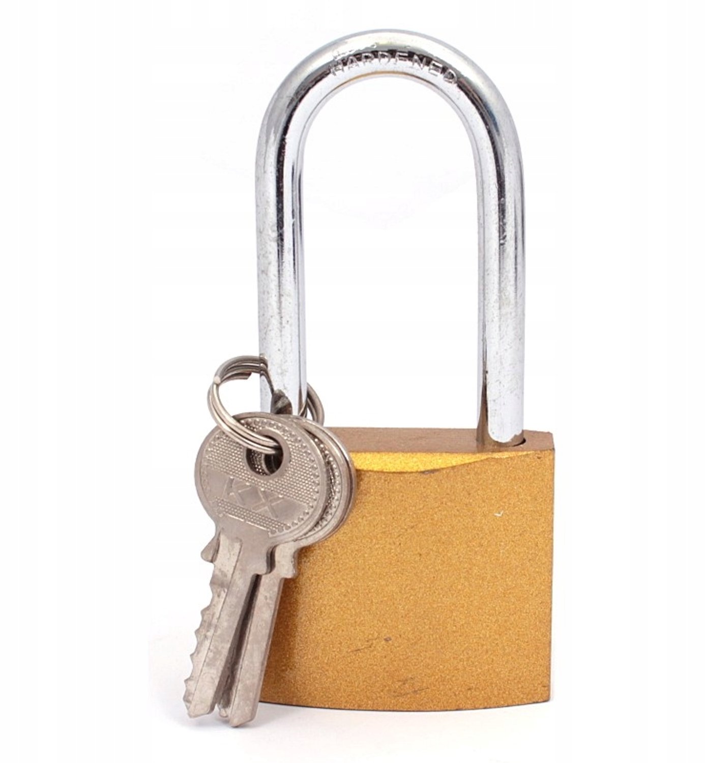 Versterkte Kleur Kettingslot 60mm met Lange Beugel - Gietijzeren Behuizing