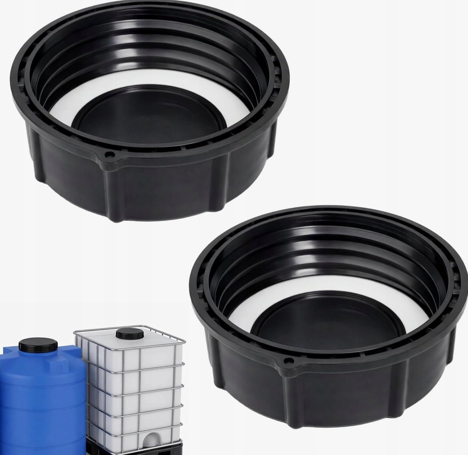 2x Afsluitdop 100mm DN80 voor Watertanks & Leidingen