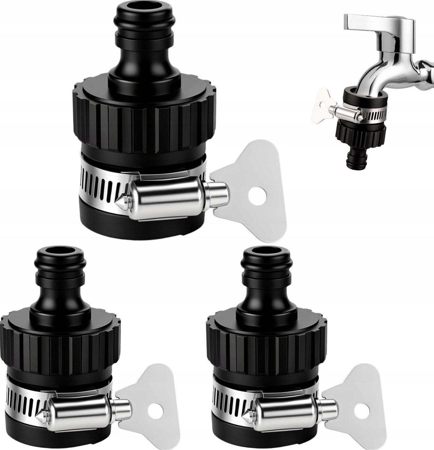 Universele Kraan Adapter Set - 3 Stuks - Lekvrij & Duurzaam