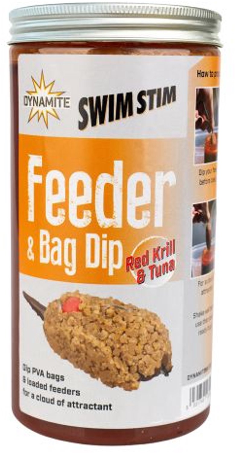 Dynamite Baits Swim Stim Red Krill & Tuna Feeder & Bag Dip | 500ml