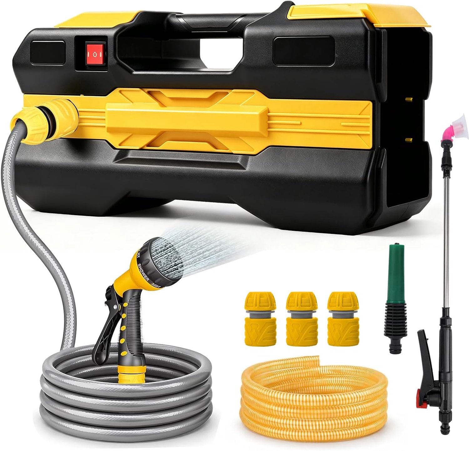 Water Pump Compatible with DeWalt 20V Battery, Electric Garden Pump, Wireless Portable Self-Priming Pump for Garden - ShopVlot