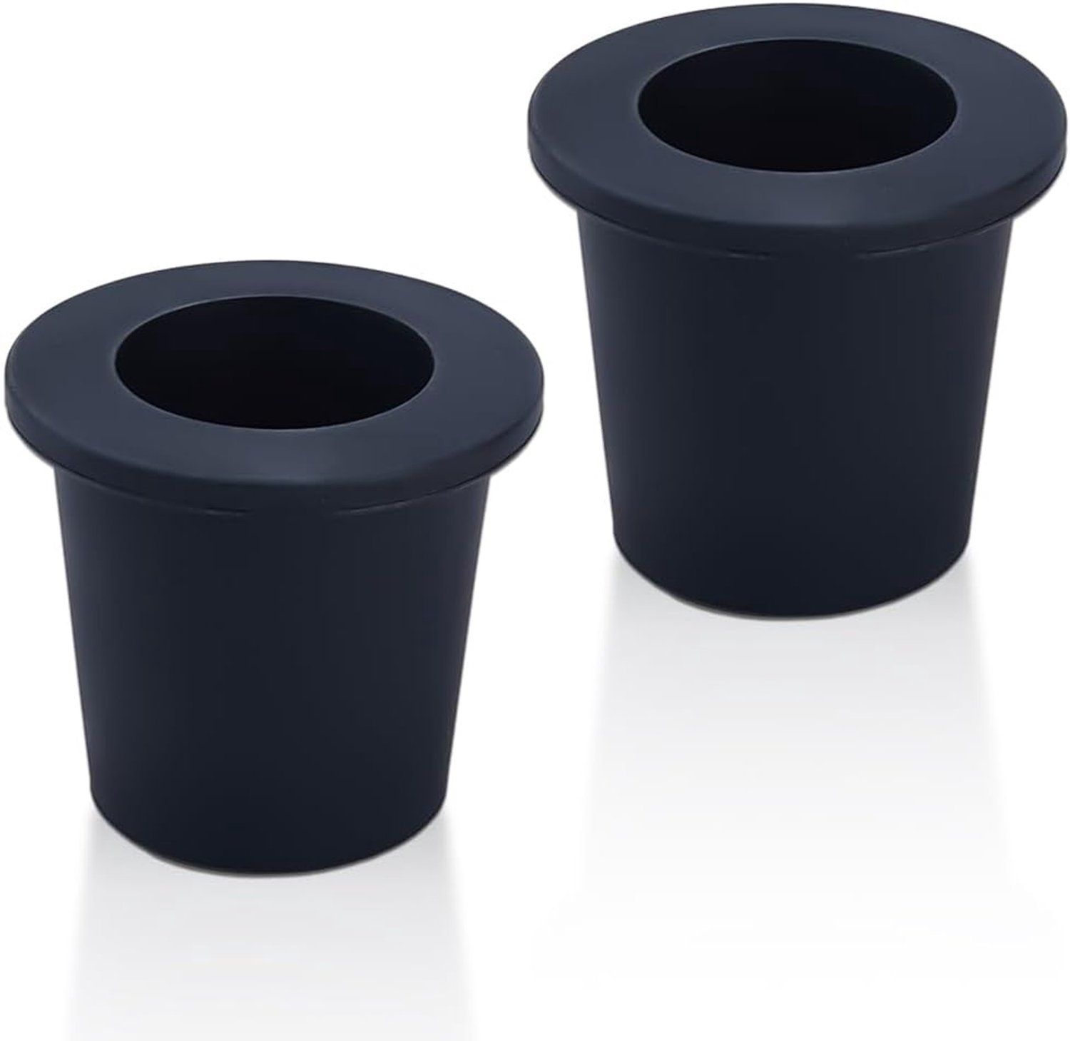 DICOSMETIC 2pcs Silicone Patio Table, Awning Hole Ring, 39mm Inner Diameter Black Cone Wedge Insert Sleeve Stabilizer Desk Awning Hole Stopper for Out