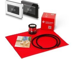 Electric Underfloor heating 120Watt m² QH Grid Wifi design V1 White 16m² (16m x 1m) 1920Watt - ShopVlot