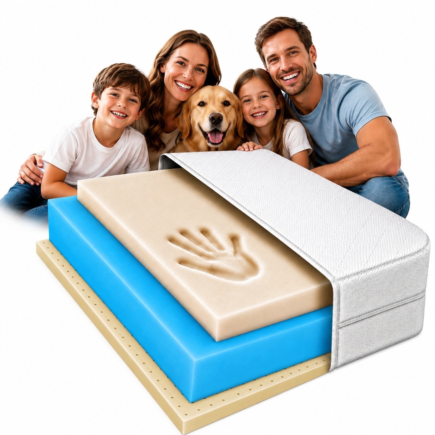 MATERACE Z GÓR FLEXI PRO 160x200 Matras: Latex & Visco, 16cm, H1/H2