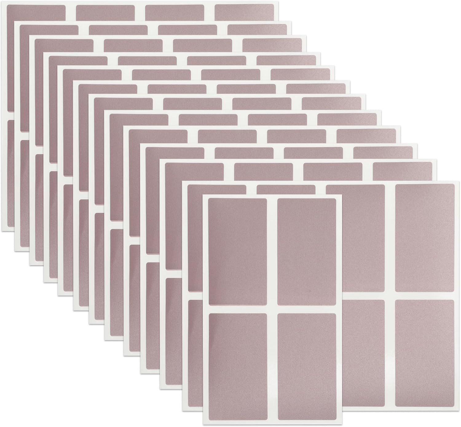 Scratch stickers set 100 stuks - 42 x 23 mm - roségoud - voor verrassingen - Homevero