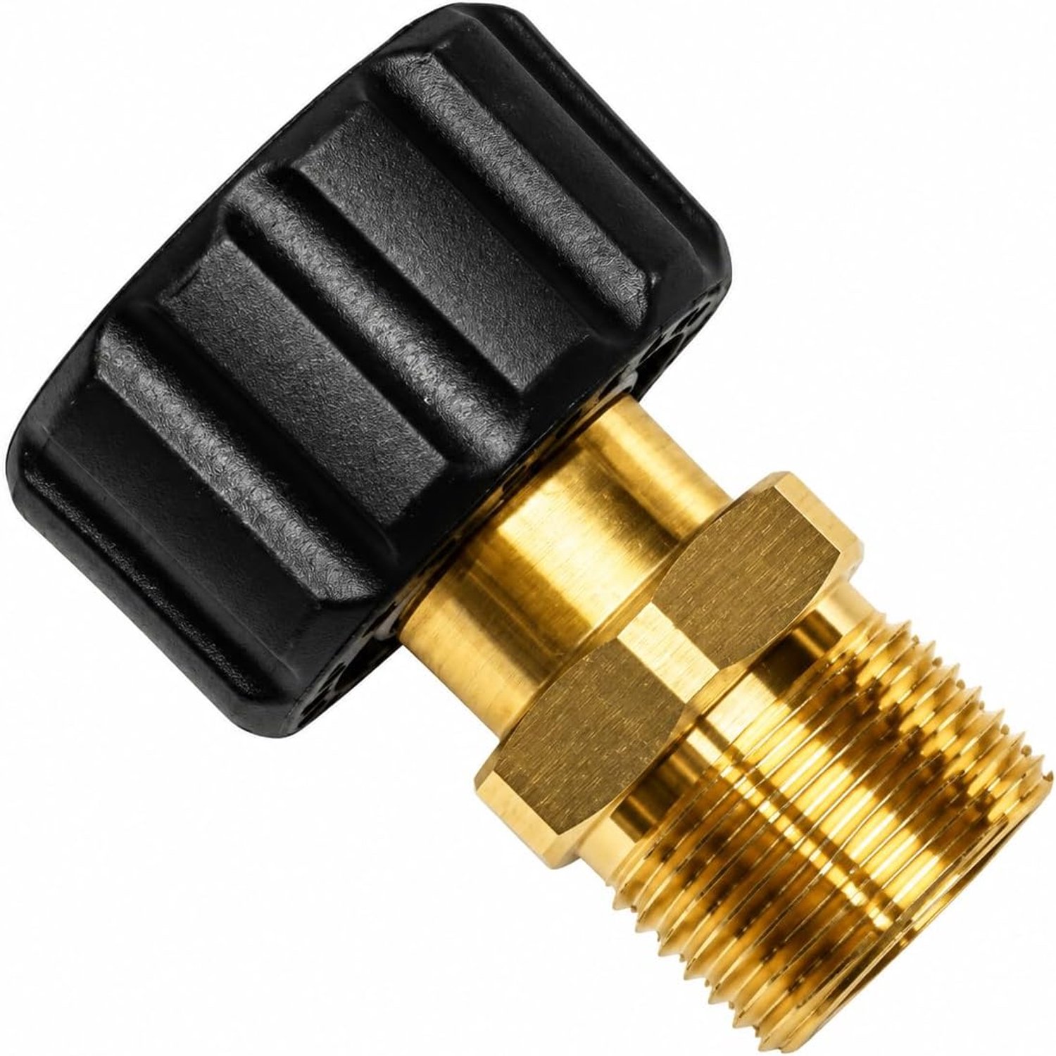 High pressure washer connection M22 IG to M22 AG threaded hose connector