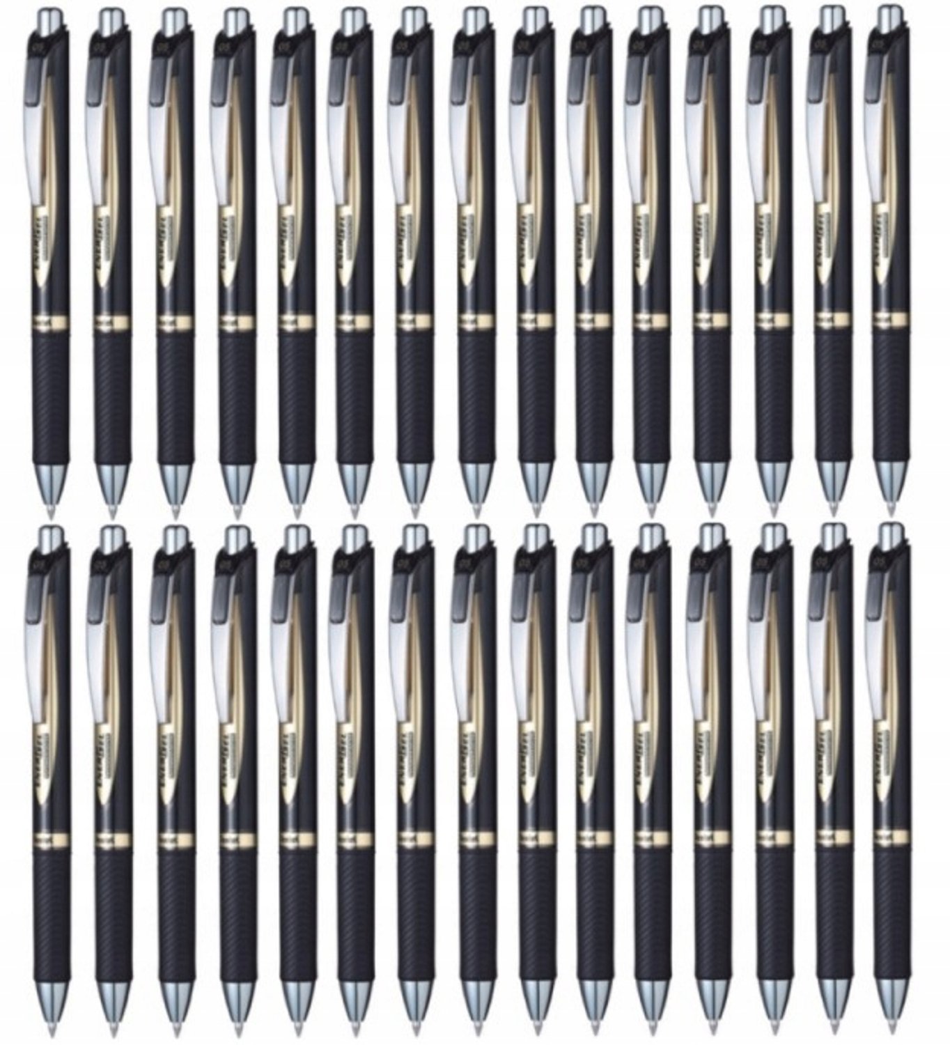 Pentel EnerGel BLP75 Gelpen Zwart - Set van 30