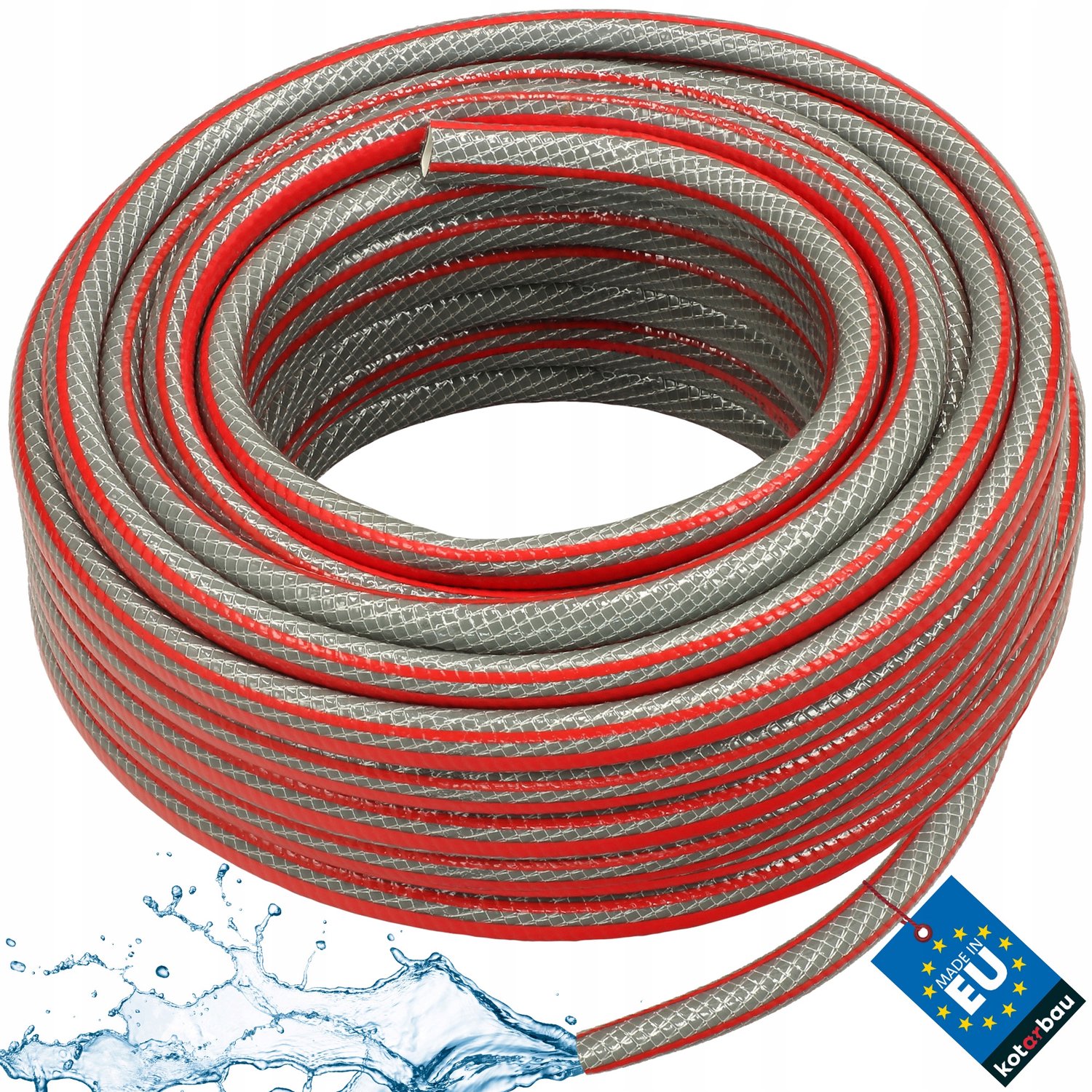 Sterke 50m Tuinslang 3/4" 6-laags Anti-knik PVC