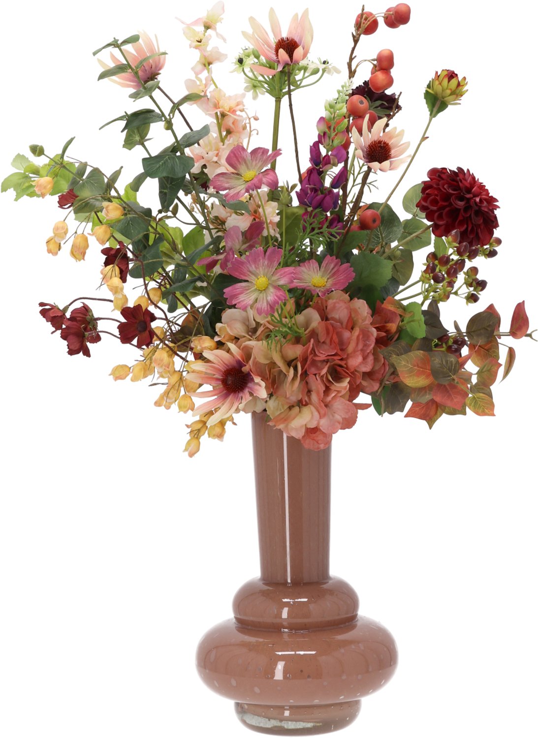 maxifleur Kunstplanten Herfstboeket kunstbloemen Clarice Wellington 80cm Meerkleurig