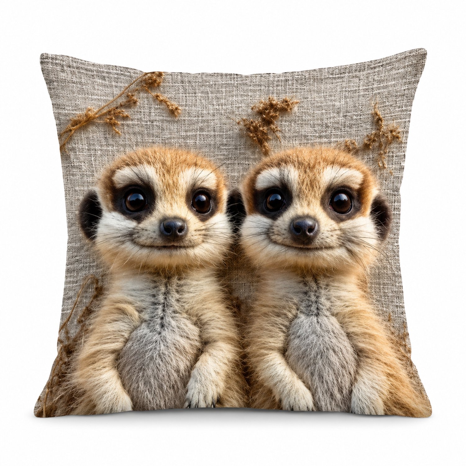 SWGOTA Sierkussenhoes met dierenprint 45 x 45 cm, pluche kussenhoes voor de bank, zonder binnenkussen Multicolor