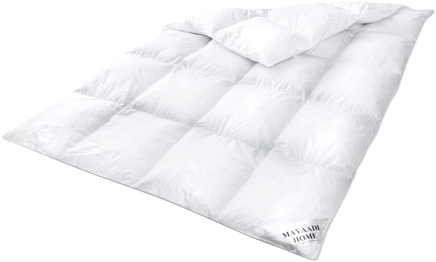 Duraxl Donsdekbed - 70% ganzendons - 200 x 220 cm - 1400 g Wit