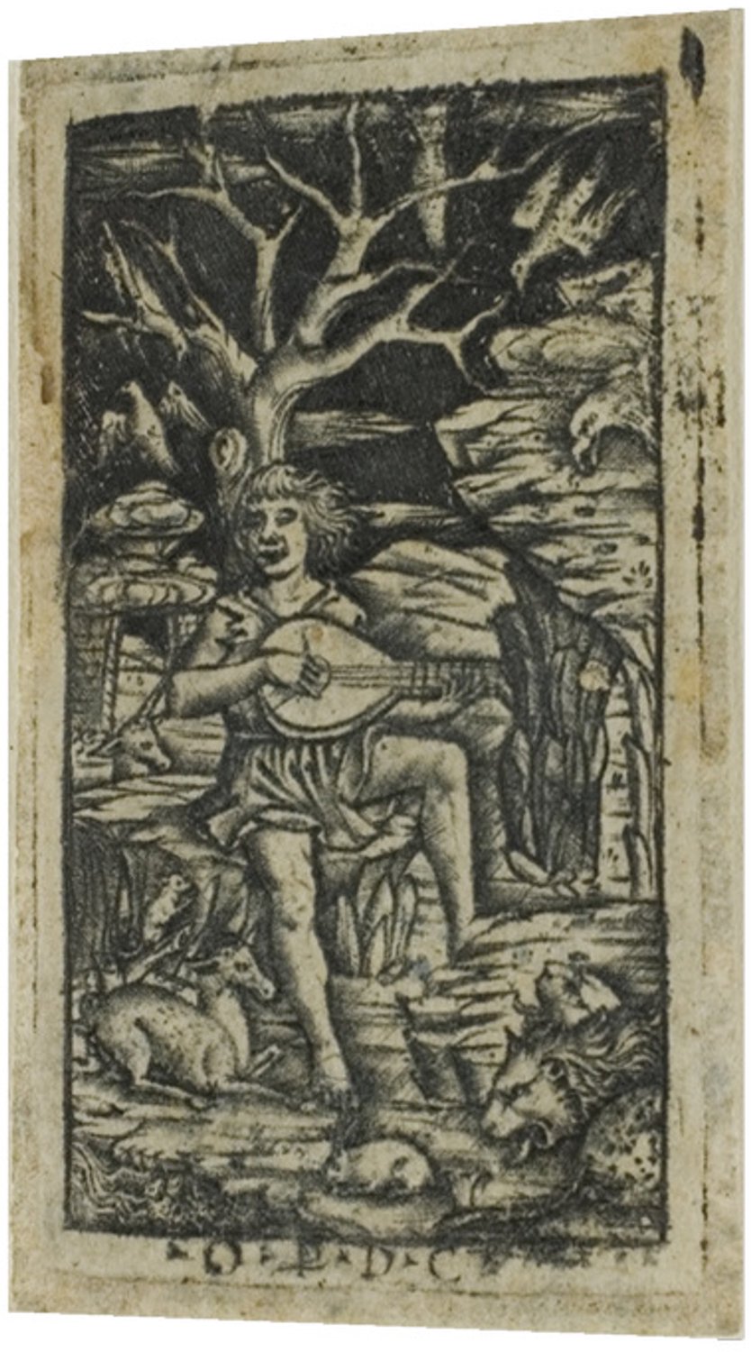 Printen.eu Poster - Orpheus Charming the Animals - 14 x 22.8 cm Multicolor