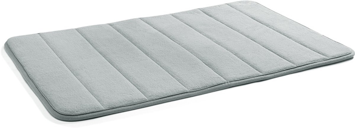 Home & Comfort - Zachte, anti-slip memory foam badmat - Grijs - 1 stuk