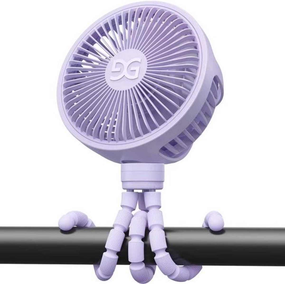 Kinderwagenventilator met klem, flexibele tripode en oplaadbare batterij - Mini draagbare ventilator