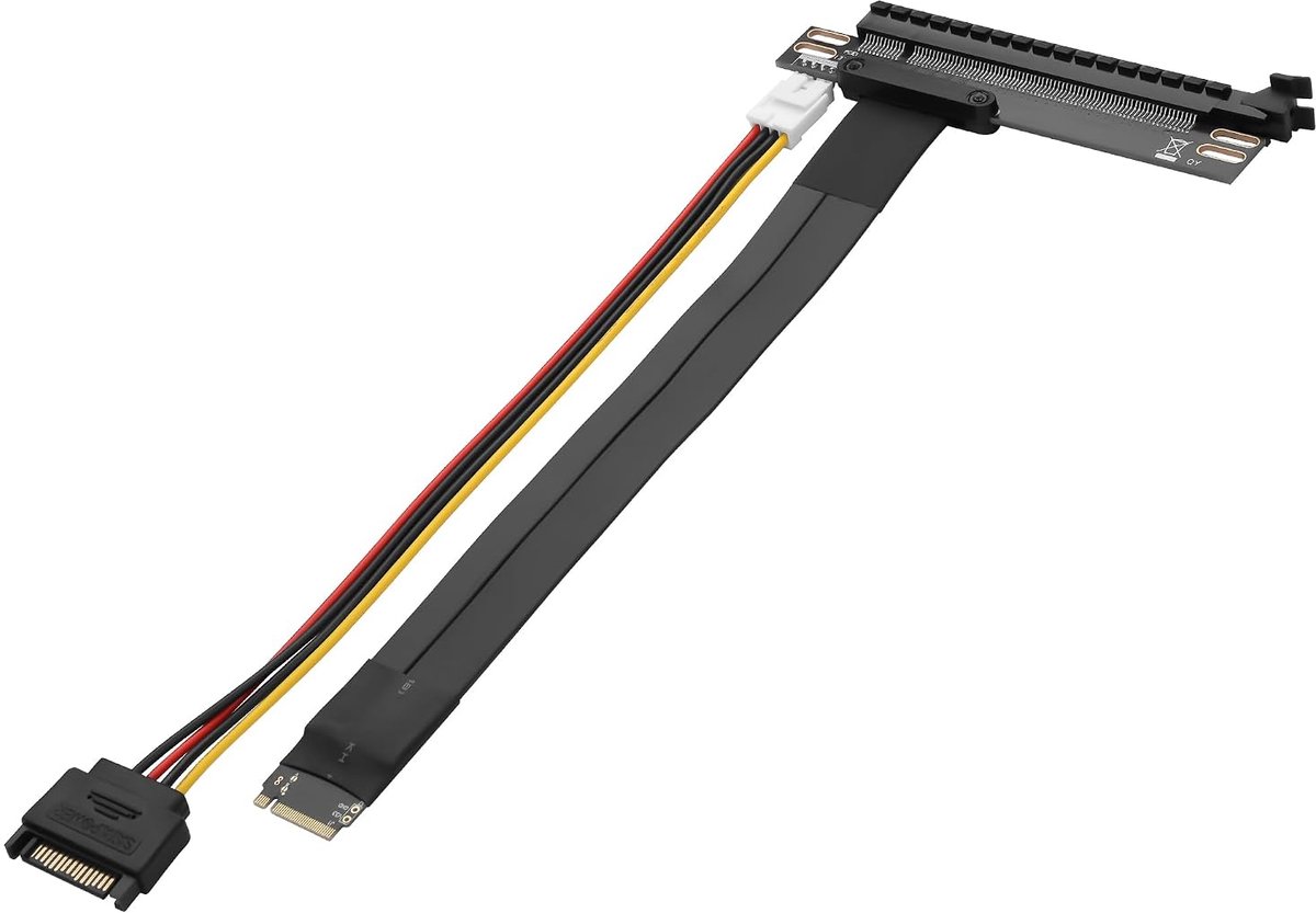 GINTOOYUN M.2 to PCIE M.2 NVME to PCI-E 3.0 X16 Chart Extension Cable for Motherboard Case, Graphics Cards Etc (180 - ShopVlot