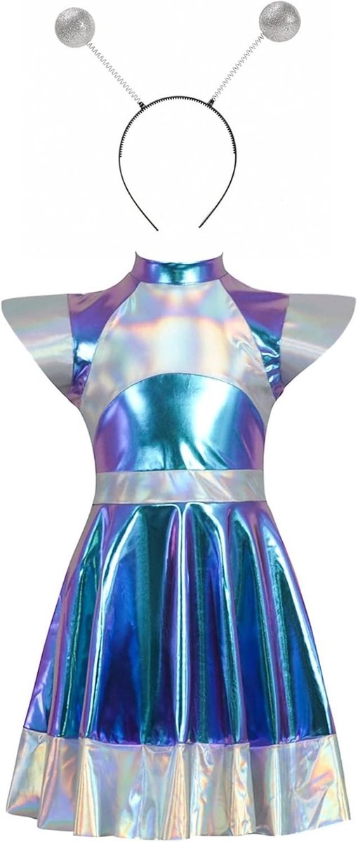 Alien Astronaut Robot Kostuum voor Cosplay en Halloween Feestjes - Perfecte Outfit voor Thema- en Toneelvoorstellingen
