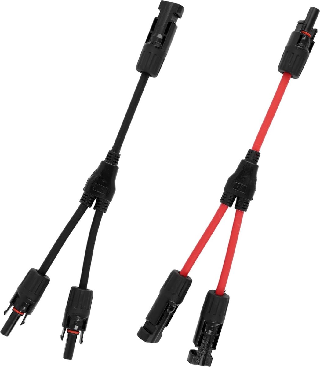 PV-kabel 6 mm² - Y-vormige zonnestekkers - universele MC4-connectoren - eenvoudige installatie - ShopVlot