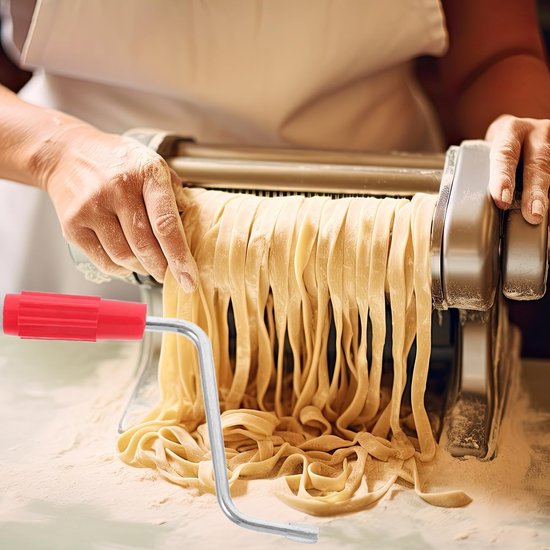 Vervangbare Handgreep voor Pastamachine, Interchangeable Metalen Crank, Accessoires voor Zelfgemaakte Pasta en Universele Pastamolen Compatibiliteit van Merkloos — afbeelding 4