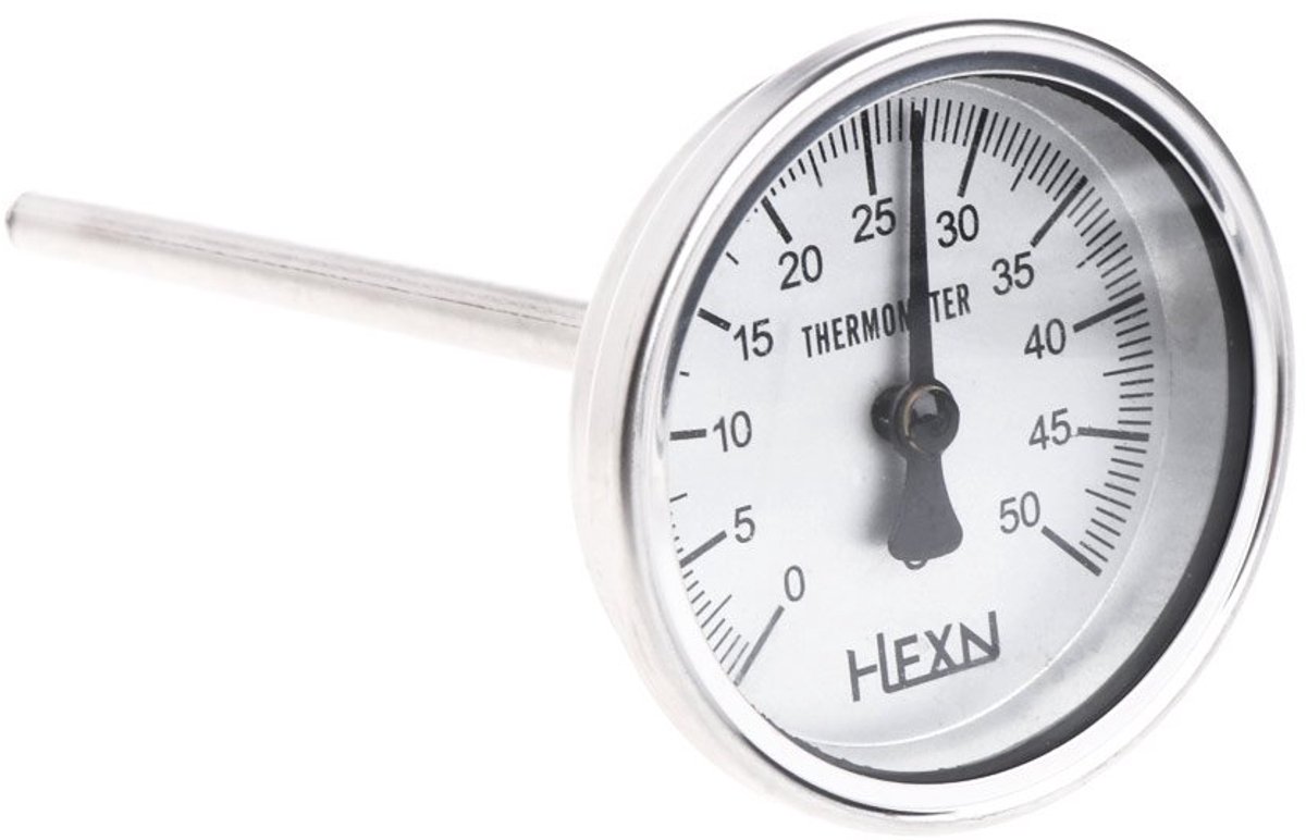 Buisthermometer 50/100/150/200/300 ℃ bimetalen thermometer weergave voor het bewaken van de temperatuur van het metaal - ShopVlot