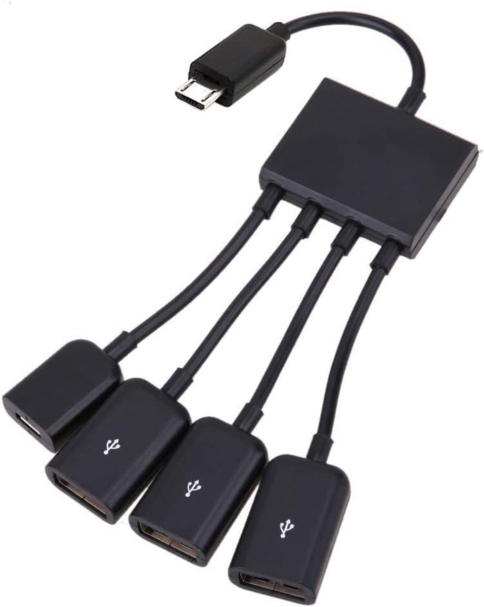 chenyang Micro USB Host OTG 3 Ports Hub Adapter Cable with Power Output for Galaxy S5 i9600 Note3 N9000 Mobile Phone - ShopVlot