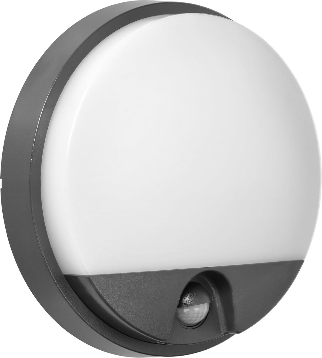 SnelShoppen - Buitenlamp met Bewegingssensor 140 Graden | Wandlamp Buiten 1100lm 15W 4000K | PIR Bewegingsmelder 9m Bereik voor Gevel Oprit Terras Tui