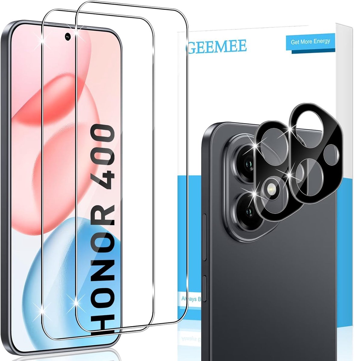 2 + 2 Pack Screen Protector for Honor 400 Screen Protector + Camera Screen Protector 9H HD Hardness Anti-Scratch - ShopVlot