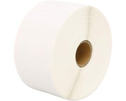 50mm x 25mm Witte Direct Thermische Etiketten Compatibel met Zebra GK420d GK420t GC420d GX420d GX420t GC420t GX430t GT800 ZD420 LP2844 TLP 2844 Citizen CL-S521 CL-S621 CL-S631 (1000 Stuks/Rol)