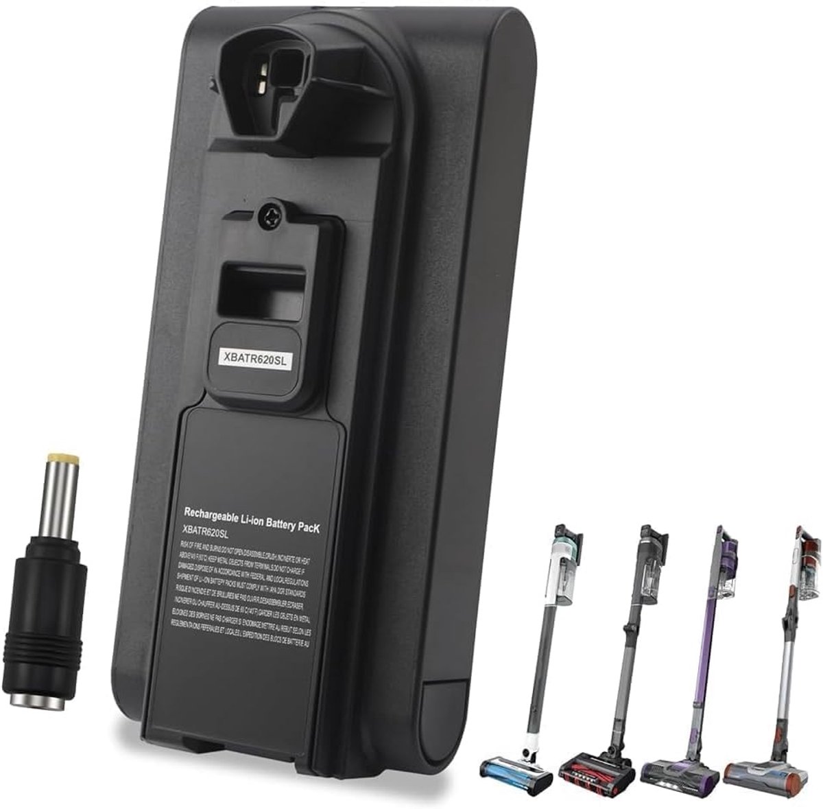 Vacuümreiniger voor Shark XBATR620SL, compatibel met Shark IZ540H, IZ562H, UZ565H, LZ500 Cordlss stofzuiger 21,6 V, 2500 mAh