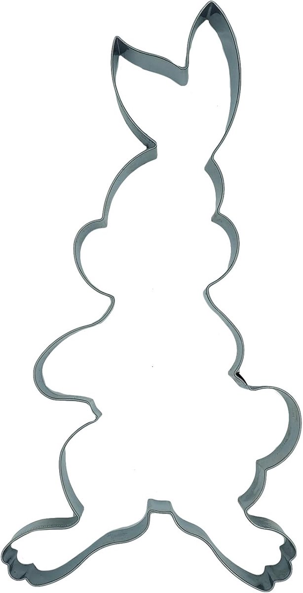 Kaladia Cookie Cutters Hare Large - Cookie Cutters Made of High Quality Stainless Steel - Dimensions: 17.2 cm x 9 cm - ShopVlot