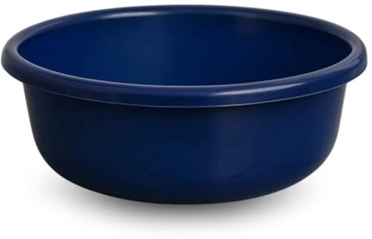 Ronde kunststofwastafel van 6 l met duurzame uitvoering - Multifunctionele wastafel voor keuken, tuin of badkamer - 32 cm