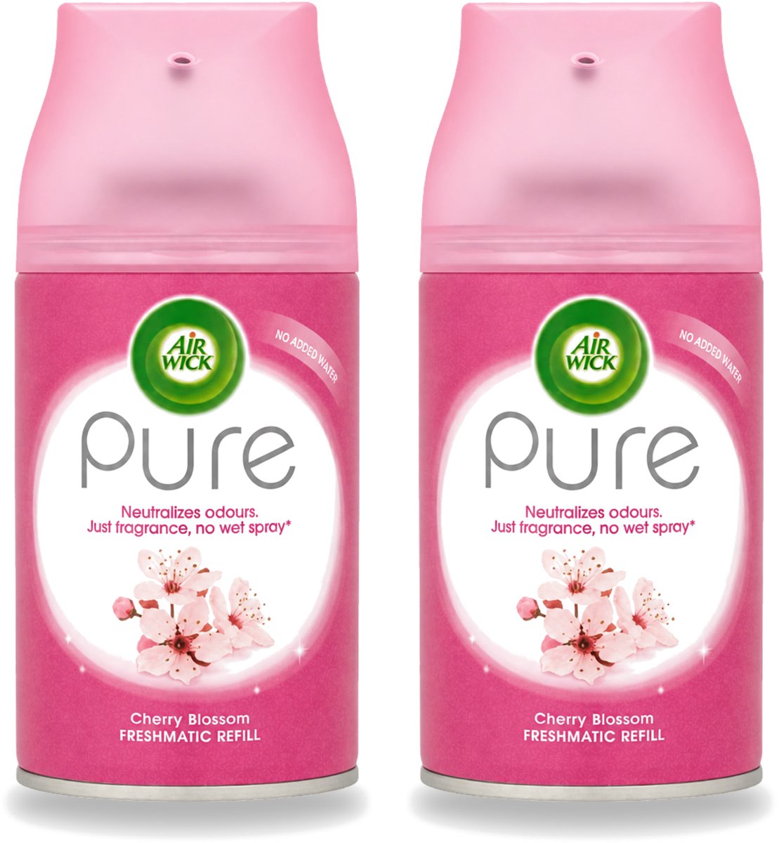 2 x Air Wick - Luchtverfrisser Navulling - Kersenbloesem - Automatische Spray - 250 ml - Voordeelverpakking - 2 stuks