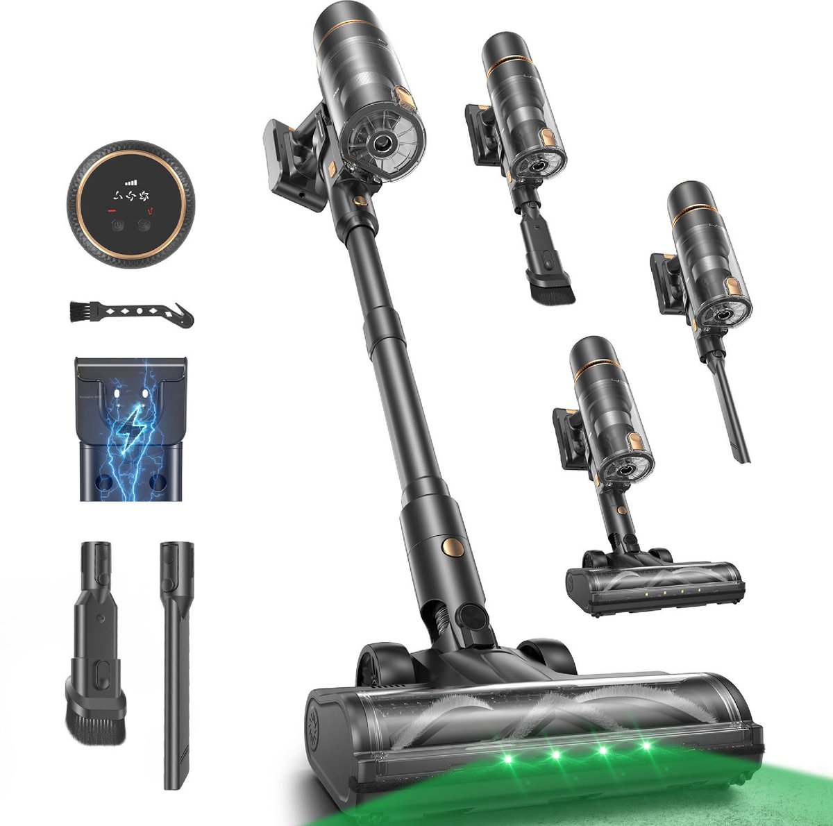 Rovelle 3in1 Draadloze Steelstofzuiger met Turbo functie - Rovelle - €99,00