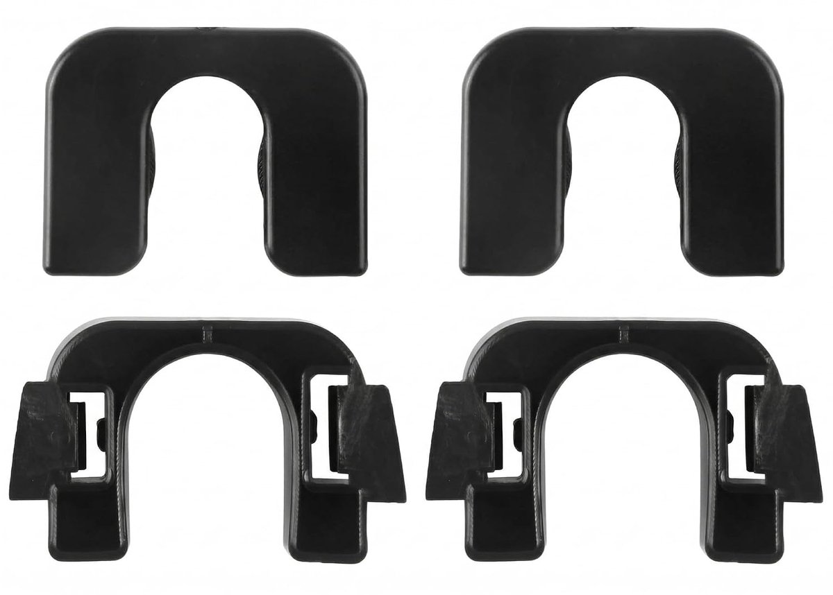 2 set nietjes strand achter, clip voor bevestiging aan de achterkant van ABS-kunststof, houder compatibel met Fiesta - ShopVlot