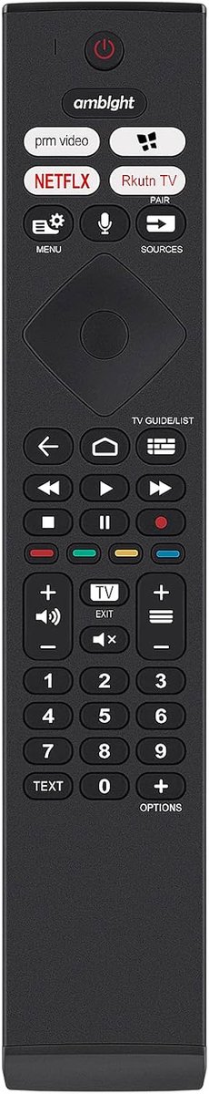AULCMEET 398GM10BEPHN0040SY Voice Replacement Remote Control Compatible with Philips 4K OLED Smart Android TV - ShopVlot