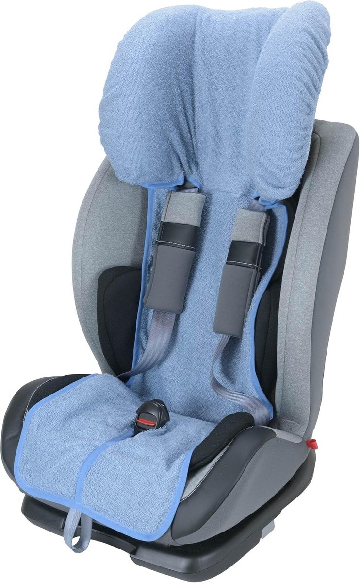 Baby idea Stoelhoes voor autostoel voor kinderen en pasgeborenen, groep 1/2/3 (9-36 kg), zomerstoelhoes van badstof, 100% katoen, Oeko-Tex, ademend, zweetafstotend, zonder vulling, gemaakt in Italië