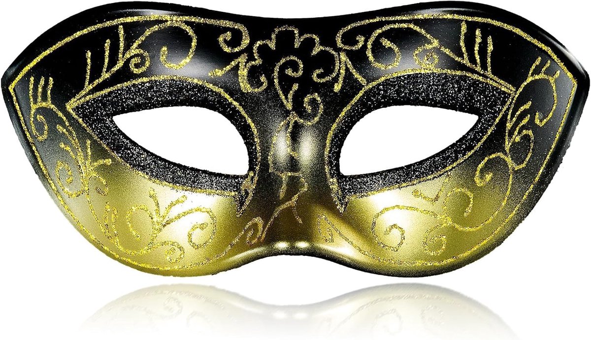 Venetiaans maskerademasker voor heren, retro carnavalsmasker, verstelbare hoofdband voor Halloween, Mardi Gras, Prom Party