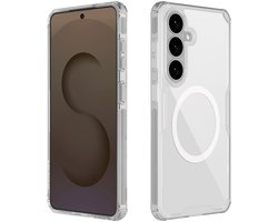 Nillkin Nature Pro Magnetic Hoesje Geschikt voor Samsung Galaxy S26 Plus - Compatibel met MagSafe en Qi2 - Back Cover met Magneet - Wit