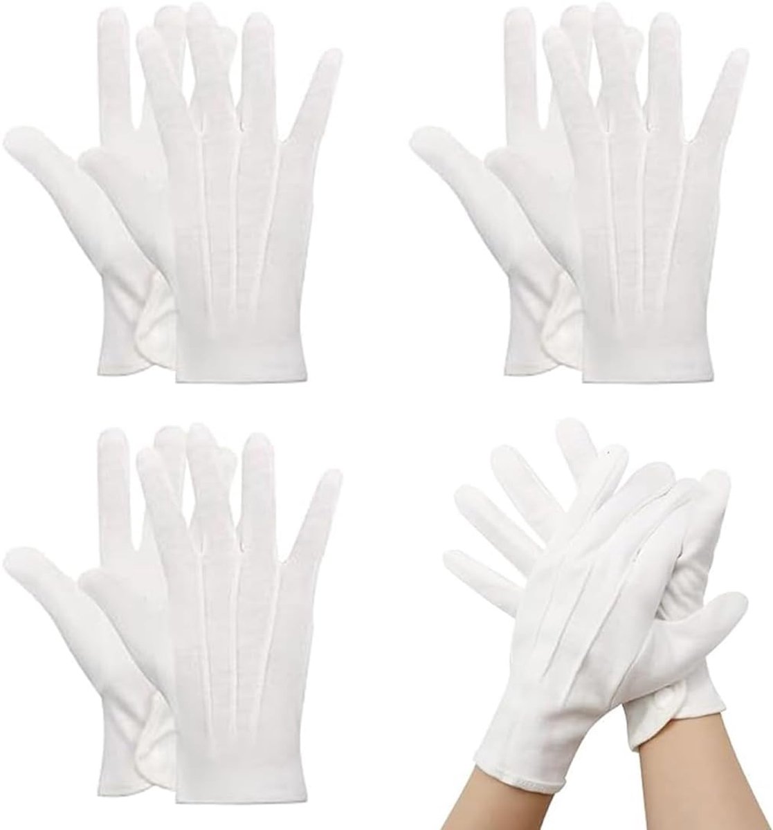Handschoenen, 9 x 23 cm, eenheidsmaat voor dames en heren, ideaal voor gala, bruiloft, podium, hotel en ceremonie