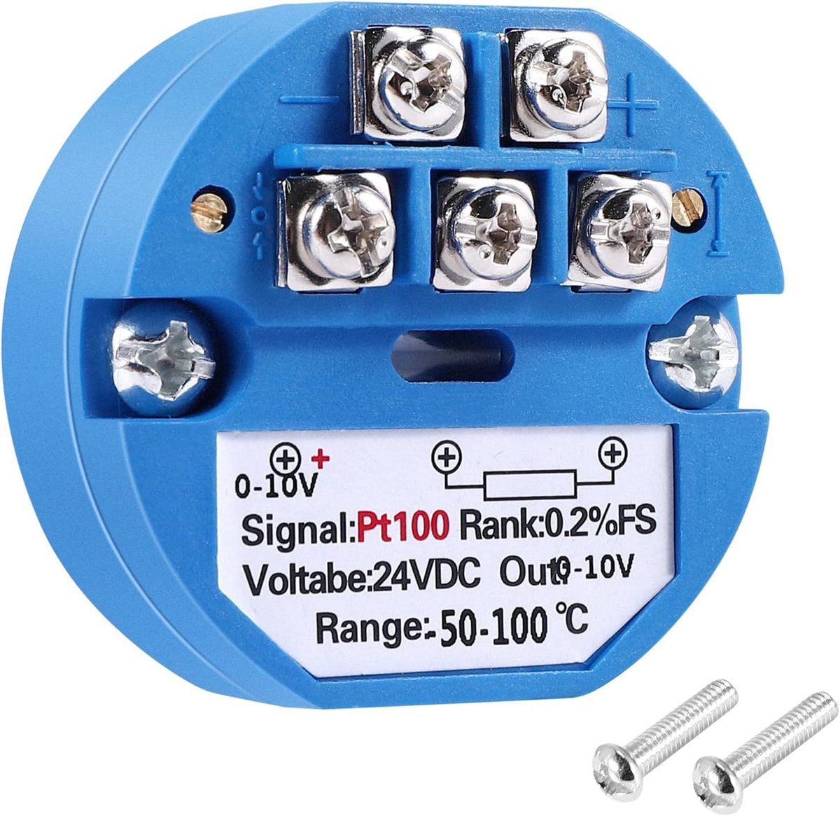 RTD PT100 temperature measuring converter DC24V 50~100 degree output 0-10V - ShopVlot