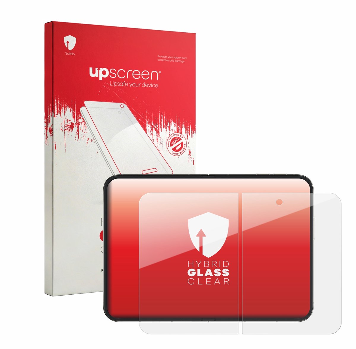 upscreen - Screenprotector voor Apple iPhone Duo (Inner display) - Folie Beschermfolie Beschermglas transparant