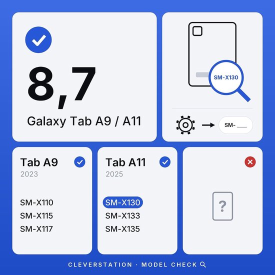 Wandhouder voor Samsung Galaxy Tab A9 / A11 (8,7 inch) - Perfect Passend & Plat Frame voor Smart Home Display & Dashboard - Vaste Montage met Kabeldoorvoer - Zwart — afbeelding 2