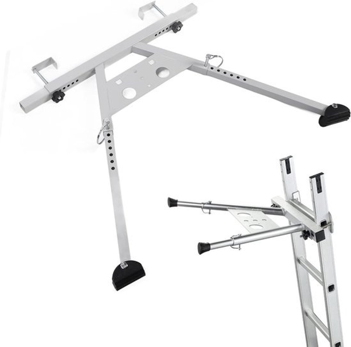 Ladderstabilisator - Heavy-duty - Verlengde ladderstabilisator - Accessoire - Voor dakgoot en muur - Ladderafstandhouder - voor reparatie en schoonmaken van dakgoten