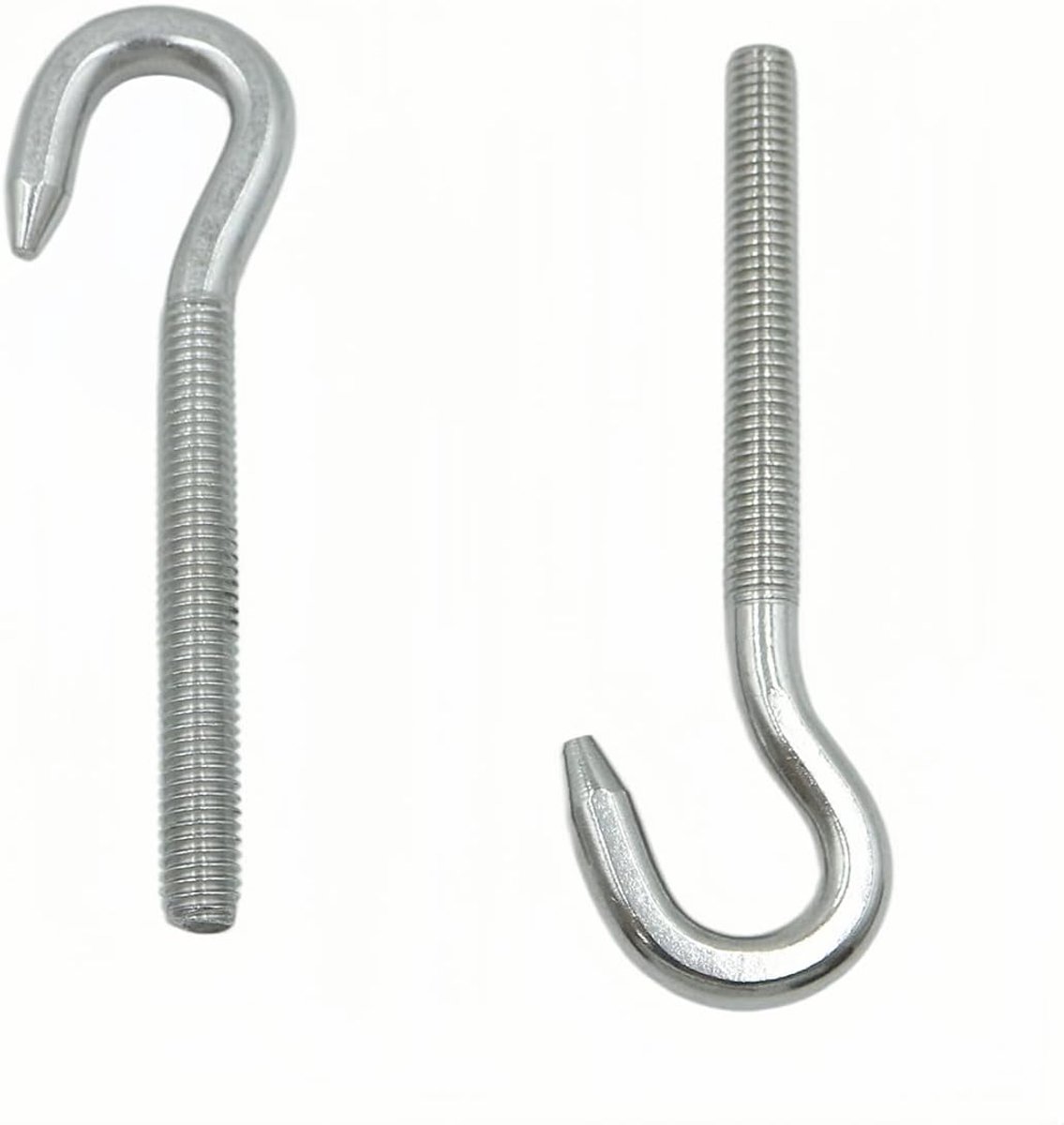 Haken Roestvrij stalen haakschroefhaken met draadhaak Zwaar uitgevoerde deuvels, hangende artikelbouten Buiten Binnen hangende accessoires