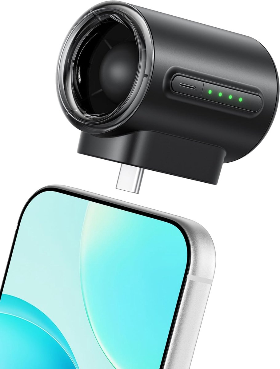 Krachtige USB C Telefoonventilator, 17000 RPM Hoge Snelheid