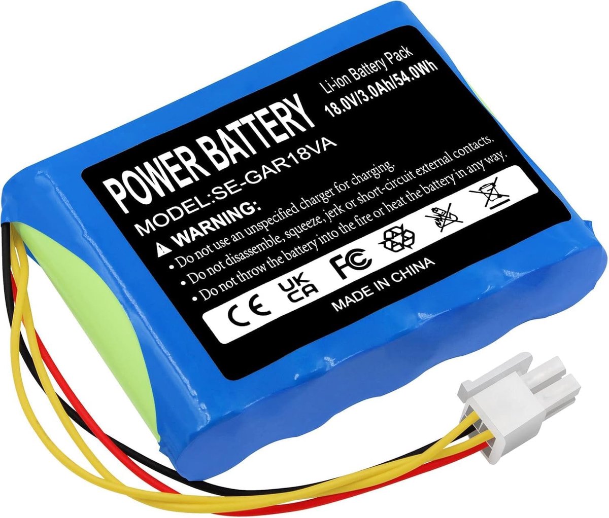 3000mAh 18V Li-Ion batterij voor Husqvarna 589586201 R100Li Automower 430X voor Gardena Sileno R130LIC R160Li2018